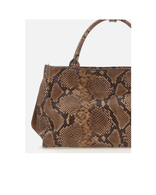 Gianni Chiarini Brown Amal Top Handle Tote Bag