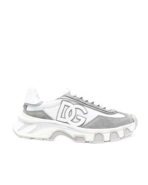 Dolce & Gabbana White Dg Country Road Sneakers