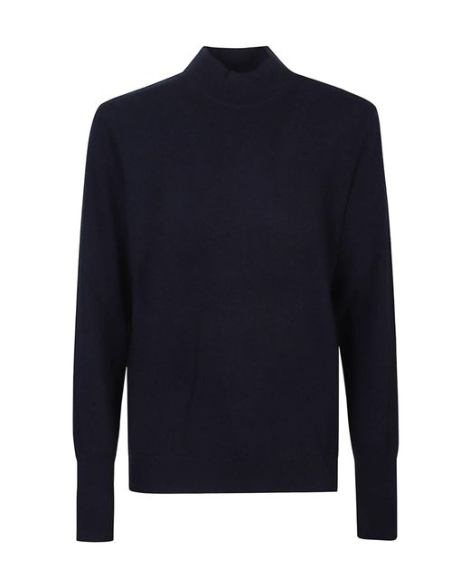 Ballantyne Blue Mock-Neck Knitted Jumper for men