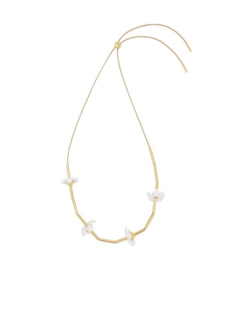 Loewe White Flor Necklace