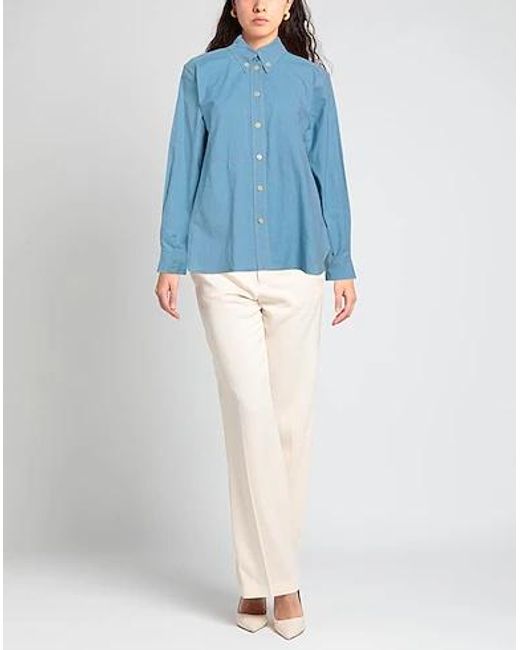 Isabel Marant Blue Minimal Solid Shirt