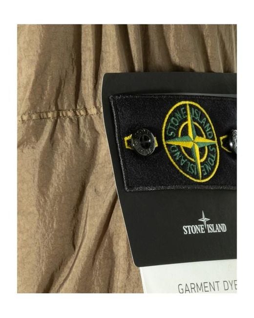 Stone Island Green Long-Sleeved Down Jacket for men