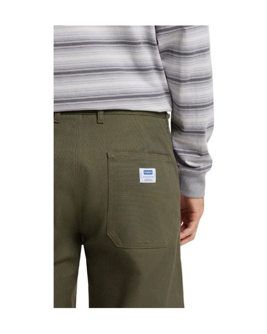 Boss Green Solid Color Casual Pants for men