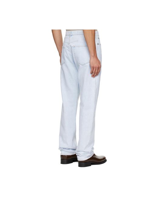 Lanvin Blue Non-Stretch Regular Jeans for men