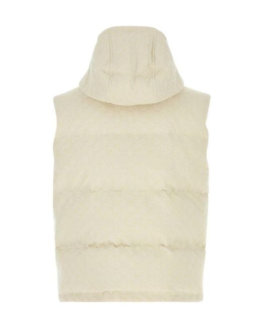 Gucci White Sleeveless Down Jacket for men