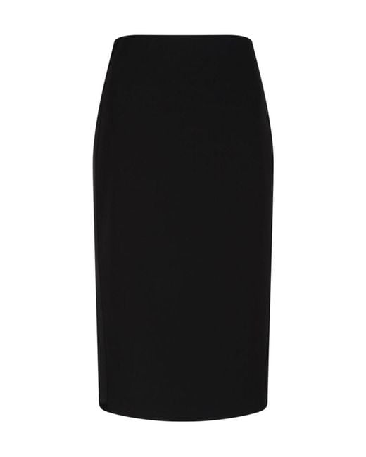 Elisabetta Franchi Black High-Waist Pencil Skirt