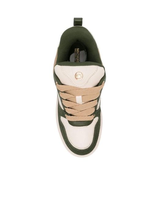 MICHAEL Michael Kors Metallic Rumi Round Toe Panelled Sneakers