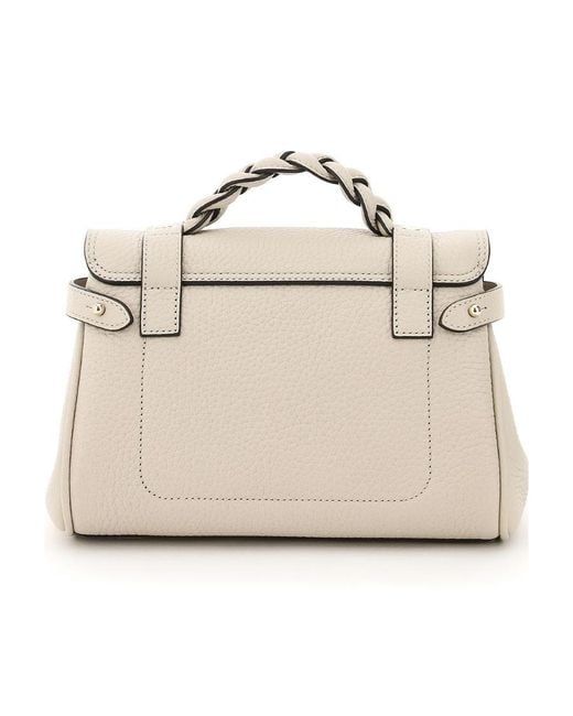 Mulberry Natural Alexa Buckled Mini Crossbody Bag