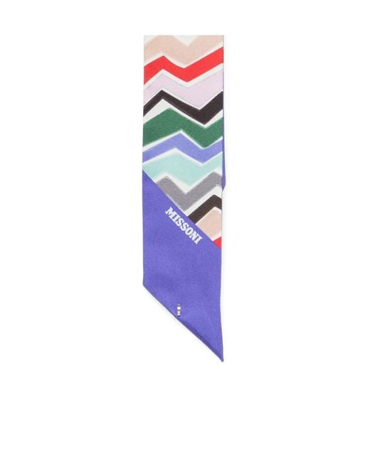 Missoni White Zigzag-Print Scarf