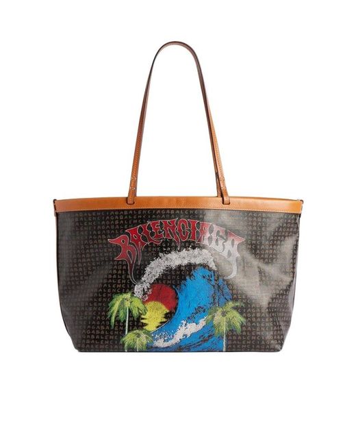 Balenciaga Multicolor Printed Medium Tote Bag
