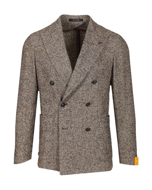 Tagliatore Brown Double-Breasted Jacket for men