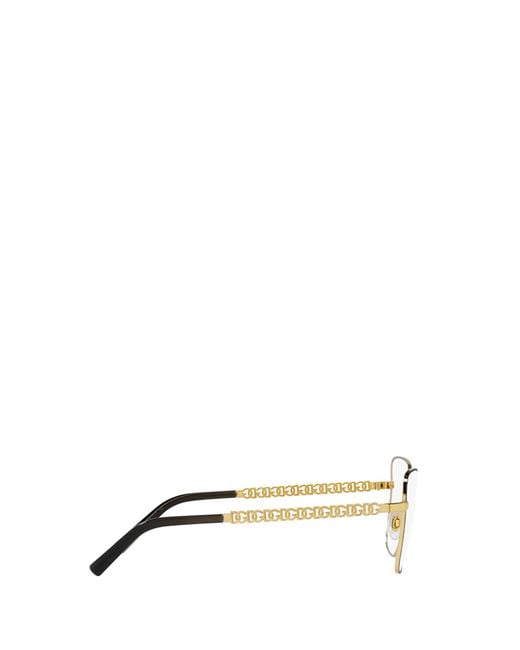 Dolce & Gabbana White Eyewear Butterfly Frame Glasses