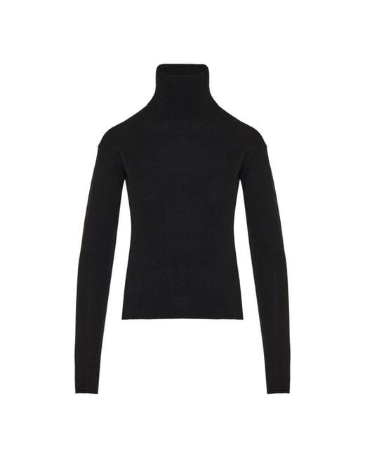 Saint Laurent Black Long-Sleeved Sweater