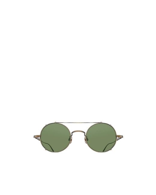 Matsuda Green Pilot-Frame Sunglasses for men