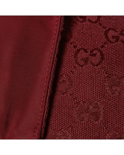Gucci Red Reversible Gg Canvas Jacket
