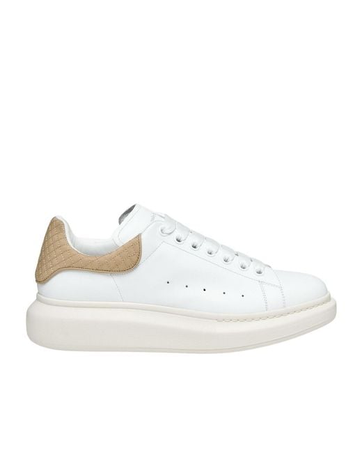 McQueen White Oversized Lace-Up Sneakers for men