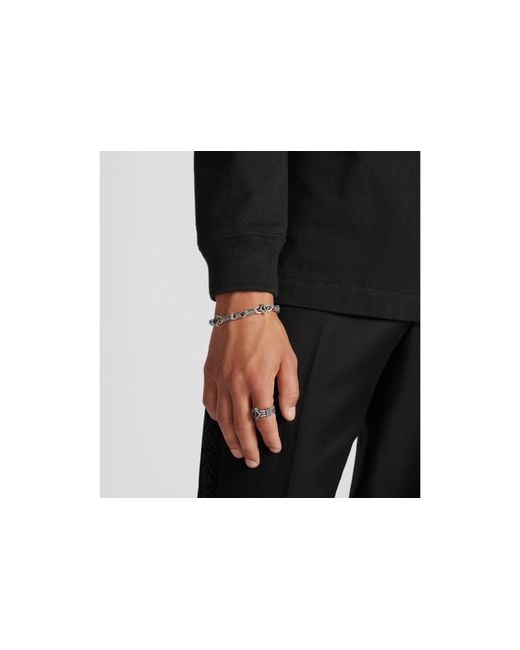 Dior Metallic Cd Diamond Buffalo Ring for men