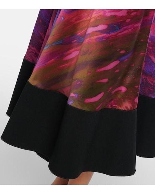 Roksanda Purple Printed Midi Dress
