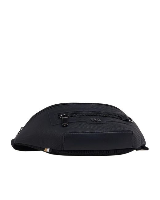Boss Black Zip Belt Bag for men