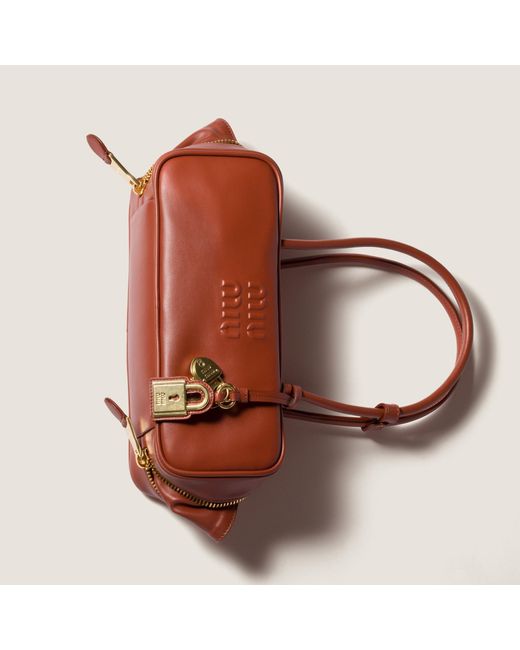 Miu Miu Red Beau Leather Bag
