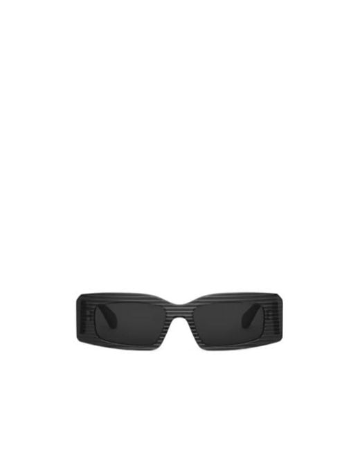 Alaïa Black Rectangular Sunglasses