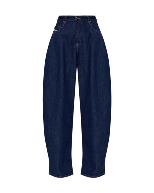 DIESEL Blue 1987 D-Khelz Wide-Leg Jeans