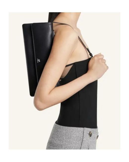 Courreges Black Courrèges Wrist Clutch Bag