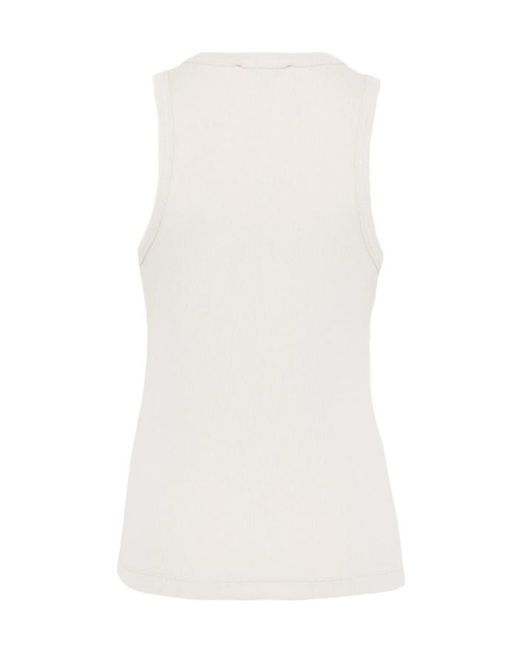 Entire studios White Racer-Back Tank Top for men