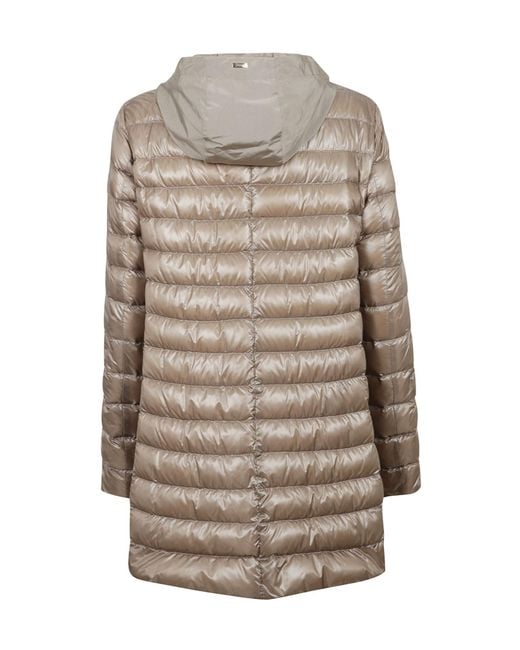 Herno Multicolor Quilted Hooded Down Jacket
