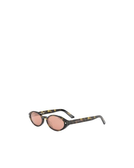 Dior White Eyewear Pacific R1I Oval Frame Sunglasses