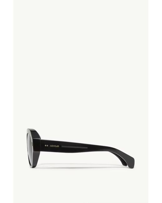 Moncler Black Elevane Rectangluar Sunglasses for men