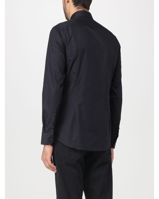 Boss Blue Long-Sleeved Shirt for men