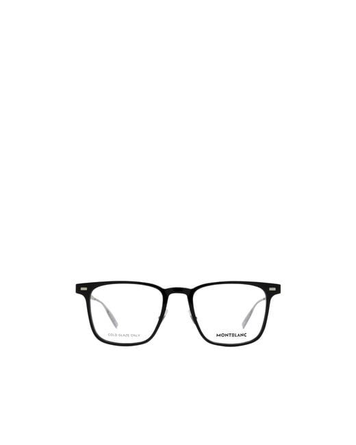 Montblanc Metallic Eyewear Square Frame Glasses for men