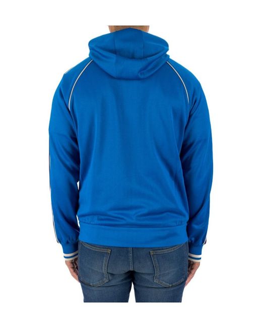 Gucci Blue Logo Hooded Jacket for men
