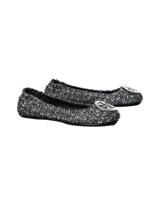 Tory Burch Black Minnie Travel Ballet Flats