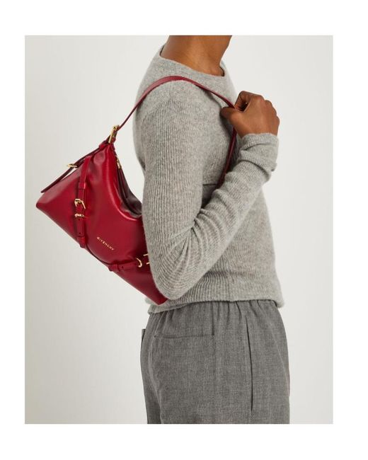 Givenchy Red Voyou Mini Leather Shoulder Bag