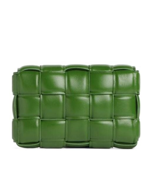 Bottega Veneta Green Small Cassette Crossbody Bag