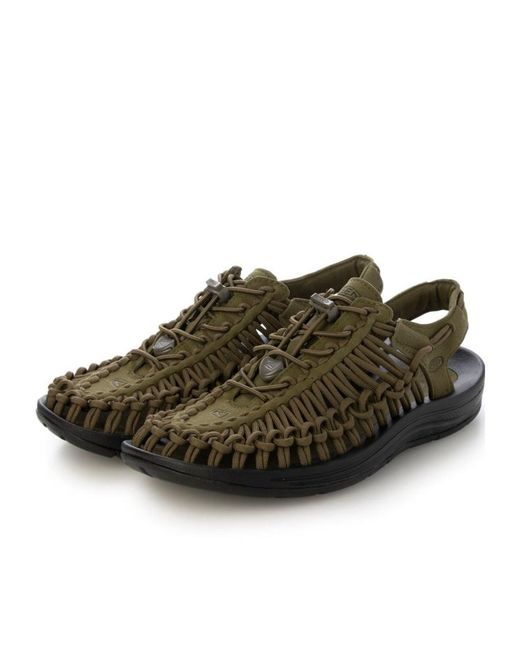 Keen Green Round-Toe Flat Sandals