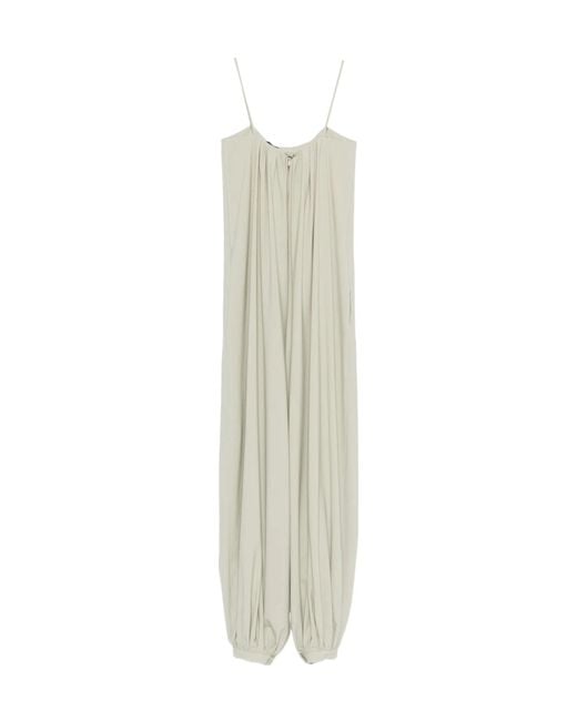 Alysi White Spaghetti-Strap Jumpsuit