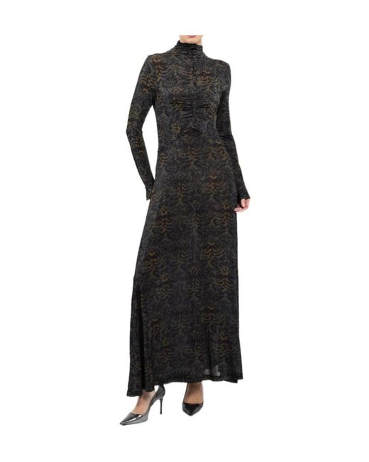 Ulla Johnson Black Long-Sleeved Turtleneck Dress