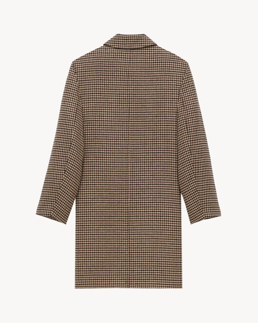 Saint Laurent Brown Long Sleeve Coat