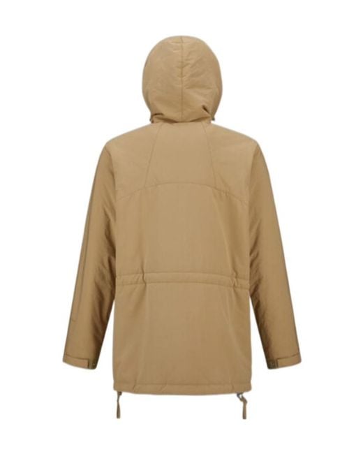 Herno Natural Drawstring Padded Hooded Jacket for men