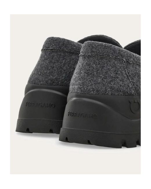 Ferragamo Black Penny-Loafer for men