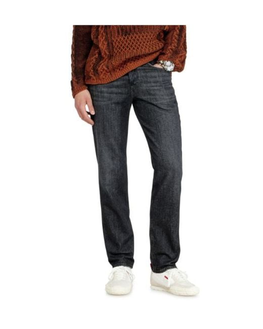 DIESEL Gray D-Finitive Tapered-Leg Jeans for men
