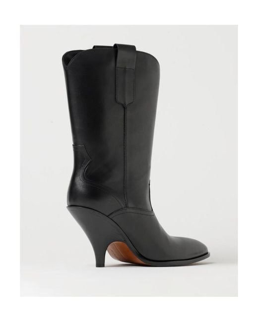 Bally Black Pointed Short Boots