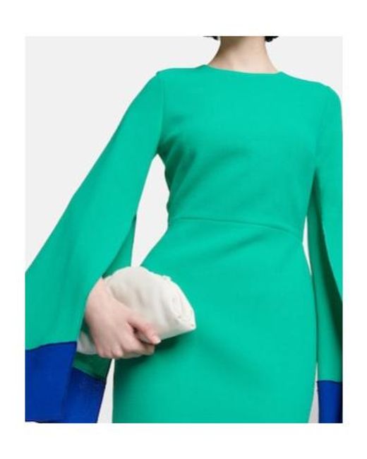 Roksanda Blue Wool Midi Dress