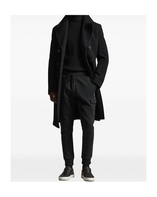 Ralph Lauren Black Cargo Track Pants for men