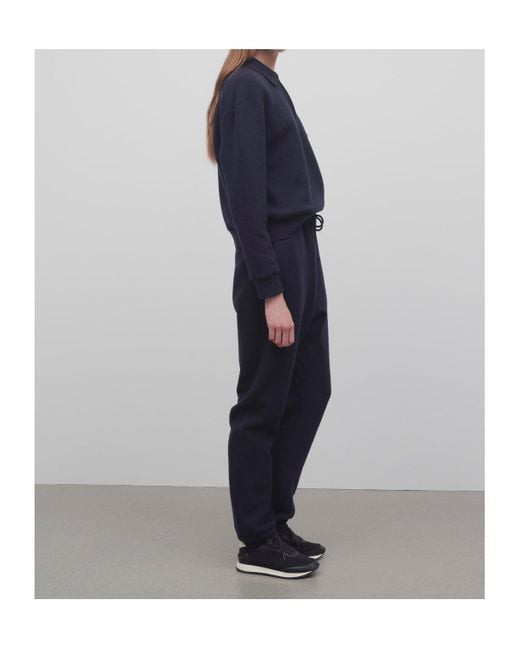 The Row Blue Drawstring Lounge Pants