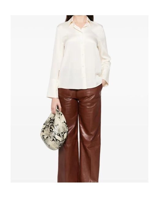 Max Mara White Collared Long-Sleeved Shirt