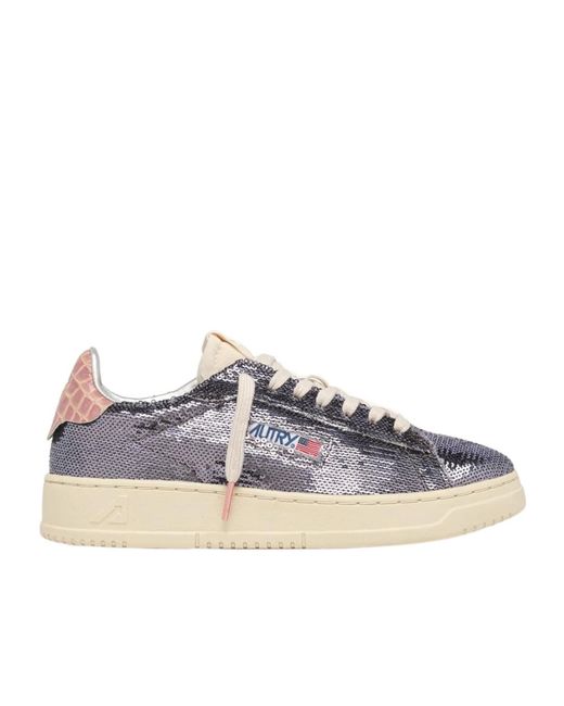 Autry Multicolor Sequin Low-Top Sneakers
